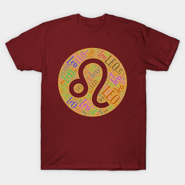 Leo Zodiac Sign T-Shirt by radiogalaxy